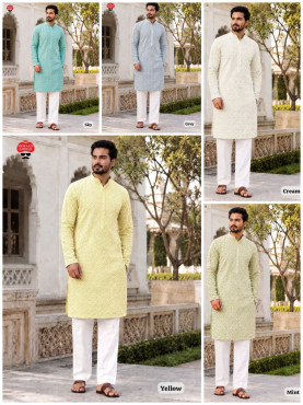 130. Manyavar Chikankari